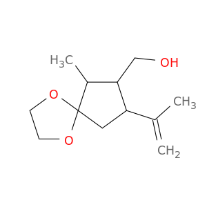 1,4-Dioxaspiro[4.4]nonane-7-methanol, 6-methyl-8-(1-methylethenyl)-