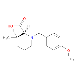 cis-1-(4-Methoxybenzyl)-3-methylpiperidine-2-carboxylic acid