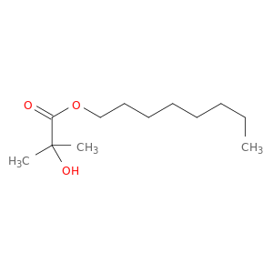 Propanoic acid, 2-hydroxy-2-methyl-, octyl ester