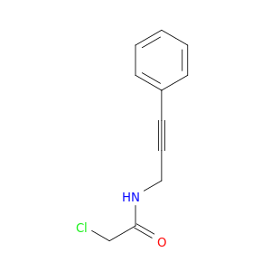 2-氯-N-(3-苯基丙-2-炔-1-基)乙酰胺