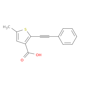 3-Thiophenecarboxylic acid, 5-methyl-2-(phenylethynyl)-
