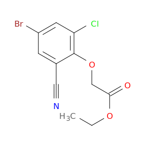 ethyl 2-(4-bromo-2-chloro-6-cyanophenoxy)acetate