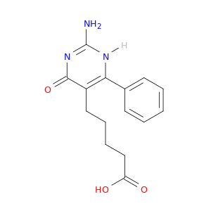 5-Pyrimidinepentanoic acid, 2-amino-1,4-dihydro-4-oxo-6-phenyl-