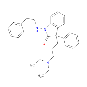 1-(BENZYLMETHYLAMINO)-3-(3-(DIETHYLAMINO)PROPYL)-3-PHENYL-2-INDOLINONE