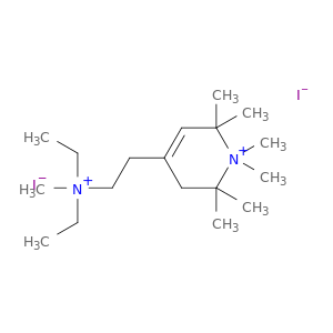 Pyridinium,4-[2-(diethylmethylammonio)ethyl]-1,2,3,6-tetrahydro-1,1,2,2,6,6-hexamethyl-,iodide (1:2)