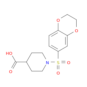 1-((2,3-Dihydrobenzo[b][1,4]dioxin-6-yl)sulfonyl)piperidine-4-carboxylic acid