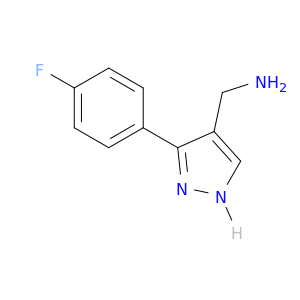 1-[3-(4-氟苯基)-1H-吡唑-4-基]甲胺