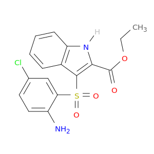 ethyl 3-[(2-amino-5-chlorophenyl)sulfonyl]-1h-indole-2-carboxylate