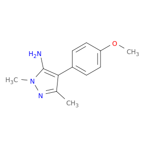 4-(4-Methoxyphenyl)-1,3-dimethyl-1H-pyrazol-5-amine