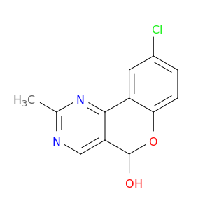 5H-[1]Benzopyrano[4,3-d]pyrimidin-5-ol, 9-chloro-2-methyl-