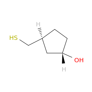 Cyclopentanol, 3-(mercaptomethyl)-, trans-