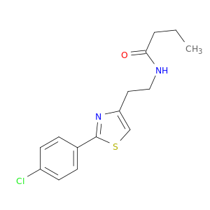 N-(2-(2-(4-氯苯基)噻唑-4-基)乙基)丁酰胺