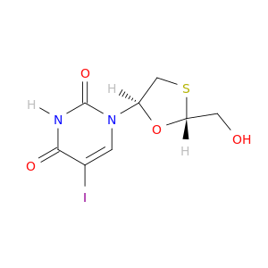 2,4(1H,3H)-Pyrimidinedione,1-[2-(hydroxymethyl)-1,3-oxathiolan-5-yl]-5-iodo-, (2R-trans)- (9CI)