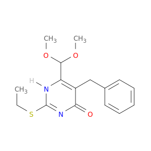 5-benzyl-6-(dimethoxymethyl)-2-(ethylsulfanyl)pyrimidin-4(1h)-one