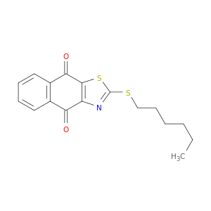 Naphtho[2,3-d]thiazole-4,9-dione, 2-(hexylthio)-