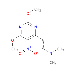 2-(2,6-DIMETHOXY-5-NITRO-PYRIMIDIN-4-YL)-N,N-DIMETHYLETHENAMINE