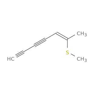 5-Heptene-1,3-diyne, 6-(methylthio)-, (Z)-