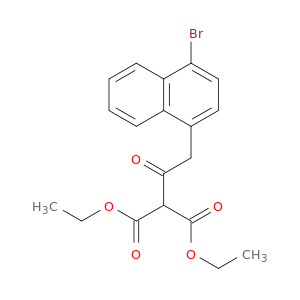 Propanedioic acid, [(4-bromo-1-naphthalenyl)acetyl]-, diethyl ester