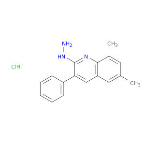 2-Hydrazino-6,8-dimethyl-3-phenylquinoline hydrochloride