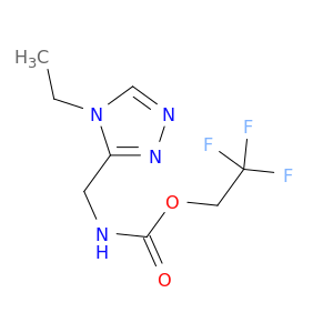 2,2,2-三氟乙基N-[(4-乙基-4H-1,2,4-三唑-3-基)甲基]氨基甲酸酯