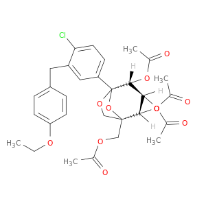 (1R,2S,3S,4R,5S)-1-(乙酰氧基甲基)-5-(4-氯-3-(4-乙氧基苄基)苯基)-6,8-二氧杂双环[3.2.1]辛烷-2,3,4-三基 三乙酸酯