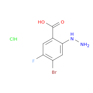4-溴-5-氟-2-肼基苯甲酸盐酸盐