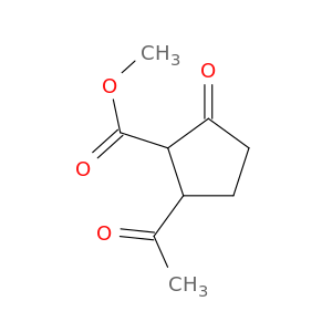 Cyclopentanecarboxylic acid, 2-acetyl-5-oxo-, methyl ester