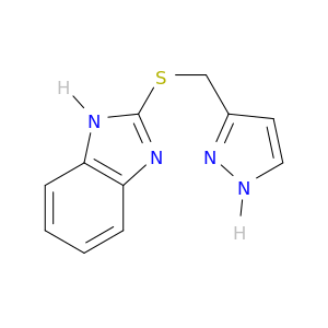 1H-Benzimidazole, 2-[(1H-pyrazol-3-ylmethyl)thio]-