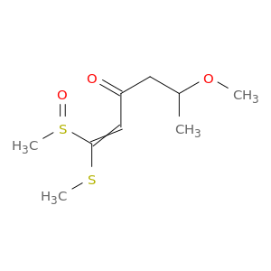 1-Hexen-3-one, 5-methoxy-1-(methylsulfinyl)-1-(methylthio)-