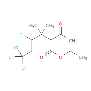 Hexanoic acid, 2-acetyl-4,6,6,6-tetrachloro-3,3-dimethyl-, ethyl ester