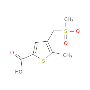 4-(methanesulfonylmethyl)-5-methylthiophene-2-carboxylic acid