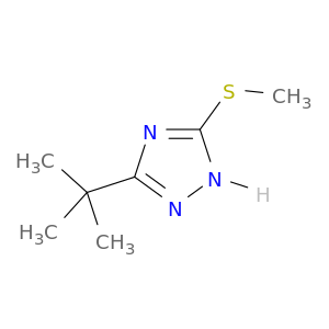 1H-1,2,4-Triazole, 3-(1,1-dimethylethyl)-5-(methylthio)-