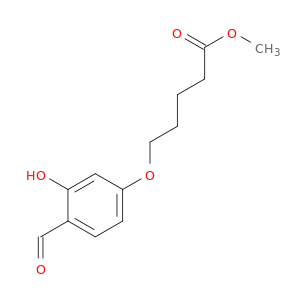 Pentanoic acid, 5-(4-formyl-3-hydroxyphenoxy)-, methyl ester