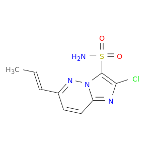 Imidazo[1,2-b]pyridazine-3-sulfonamide, 2-chloro-6-(1E)-1-propenyl-