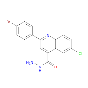 4-Quinolinecarboxylic acid, 2-(4-bromophenyl)-6-chloro-, hydrazide