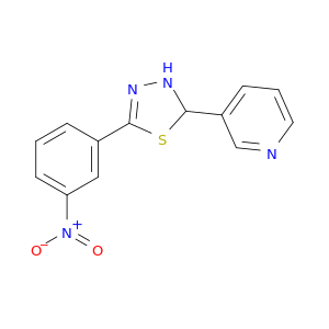 Pyridine, 3-[5-(3-nitrophenyl)-2,3-dihydro-1,3,4-thiadiazol-2-yl]-