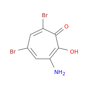 2,4,6-Cycloheptatrien-1-one, 3-amino-5,7-dibromo-2-hydroxy-