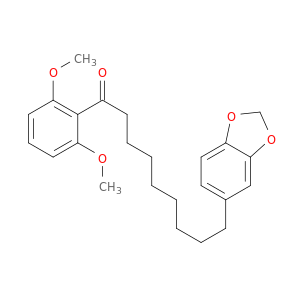 1-Nonanone, 9-(1,3-benzodioxol-5-yl)-1-(2,6-dimethoxyphenyl)-