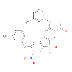 Benzene,1,1'-sulfonylbis[4-(3-methylphenoxy)-3-nitro-