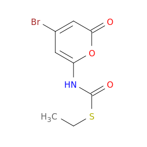 Carbamothioic acid, (4-bromo-2-oxo-2H-pyran-6-yl)-, S-ethyl ester