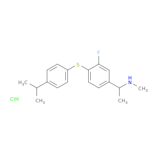 [1-(3-fluoro-4-{[4-(propan-2-yl)phenyl]sulfanyl}phenyl)ethyl](methyl)amine hydrochloride