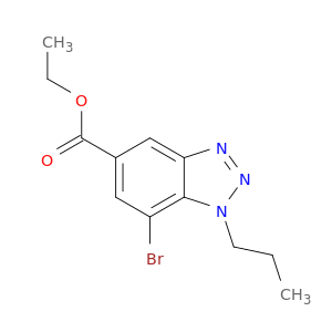 Ethyl 7-bromo-1-propyl-1,2,3-benzotriazole-5-carboxylate