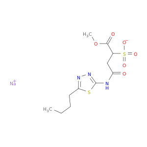 SODIUM 2-[(5-BUTYL-1,3,4-THIADIAZOL-2-YL)CARBAMOYL]-1-METHOXYCARBONYL-ETHANESULFONATE