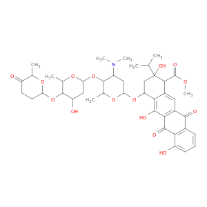 methyl 4-[4-dimethylamino-5-[4-hydroxy-6-methyl-5-(6-methyl-5-oxo-oxan-2-yl)oxy-oxan-2-yl]oxy-6-methyl-oxan-2-yl]oxy-2,5,7-trihydroxy-6,11-dioxo-2-propan-2-yl-3,4-dihydro-1H-tetracene-1-carboxylate