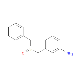 3-(phenylmethanesulfinylmethyl)aniline