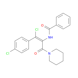 (Z)-N-哌啶基-2-苯甲酰胺基-3-氯-3-(4`-氯-苯基)-2-丙烯酰胺