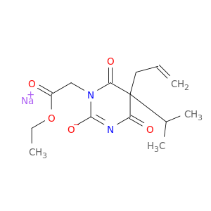 SODIUM 1-(ETHOXYCARBONYLMETHYL)-4,6-DIOXO-5-PROPAN-2-YL-5-PROP-2-ENYL-PYRIMIDIN-2-OLATE