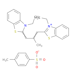 苯并噻唑鎓,3-乙基-2-[3-(3-乙基-2(3H)-苯并噻唑基二烷基乙烯)-2-甲基-1-PHELEN-1-YL]-,4-甲基苯磺酸盐(1：1)