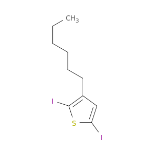 Thiophene, 3-hexyl-2,5-diiodo-