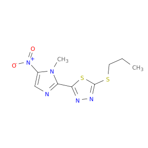 1,3,4-Thiadiazole, 2-(1-methyl-5-nitro-1H-imidazol-2-yl)-5-(propylthio)-